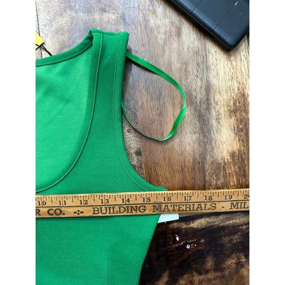 NWT Alexia Admor Green Danika Ruched Side Slit Bodycon Day Dress Size Small - Picture 8 of 8